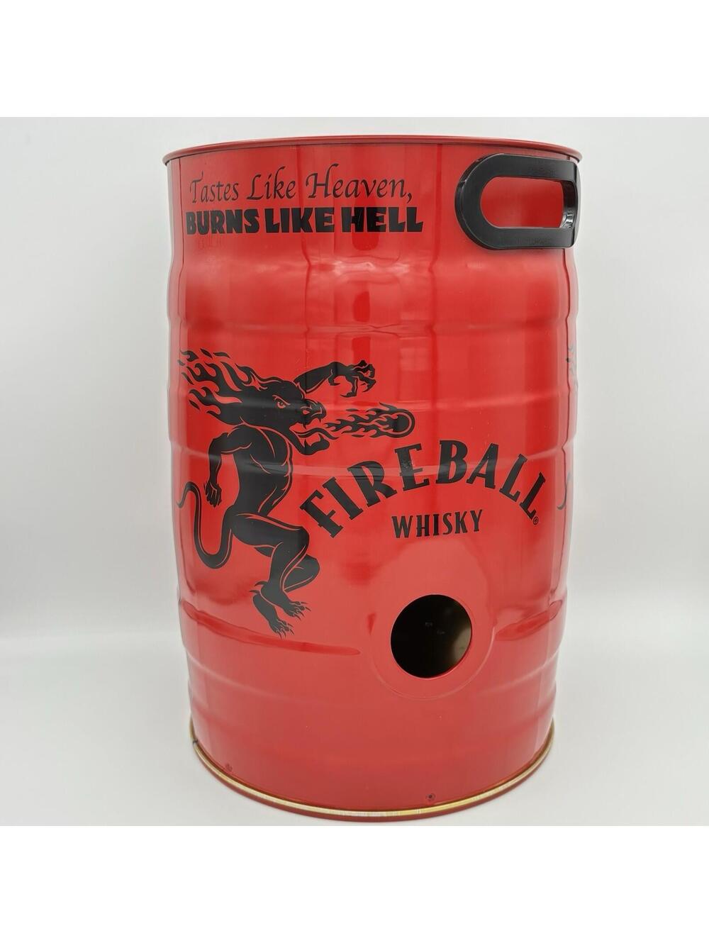 EMPTY Fireball Whisky Metal Keg 8.5" x 12.5" Man Cave Decor No Alcohol KEG ONLY